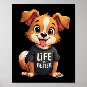 Poster Meilleure vie avec Anglo-Français de Petite Véneri