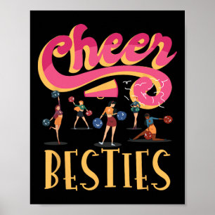 Poster Meilleures Amies de Cheer pour les Amoureux de Che