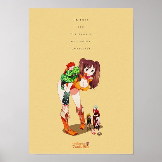 Poster Meilleures citations sur la famille et les amis (Devant)