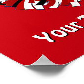 Poster Meilleures idées d'affiche de nuit, rouge, blanc (Coin)