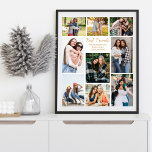 Poster Meilleurs amis Photo Collage Cute Personnalisé<br><div class="desc">Chic collage photo personnalisable affiche de vos meilleurs amis au lycée ou à l'université. Ajoutez 9 de vos photos d'amis préférées et commandez ces cartes personnalisées pour vos besties comme cadeau d'anniversaire d'amitié. Rien ne dit à jamais à des amis comme une photo personnalisée mignonne imprimé pour votre dortoir ou...</div>
