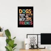 Poster Meilleurs Amis Pour Les Chiens Forever (Bureau à domicile)