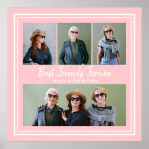 Poster Meilleurs amis pour toujours Photo personnalisée
