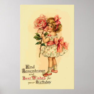 Poster Meilleurs voeux pour votre anniversaire