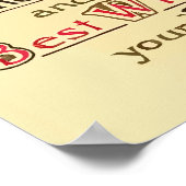 Poster Meilleurs Voeux Pour Votre Anniversaire (Coin)