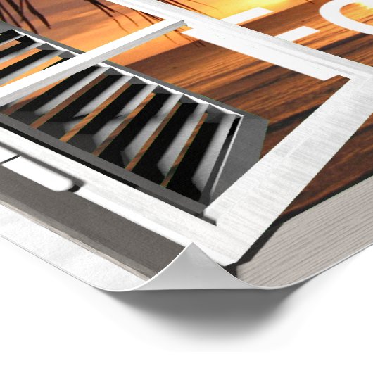 Poster Mein Fensterblick Querformat (Coin)