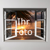 Poster Mein Fensterblick Querformat (Devant)