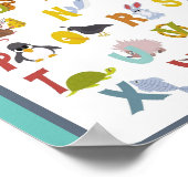 Poster MEKIMI - Mignonne Alphabet animal (Coin)