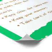 Poster MEKIMI - Règles esthétiques de classe imprimable (Coin)