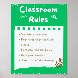 Poster MEKIMI - Règles esthétiques de classe imprimable