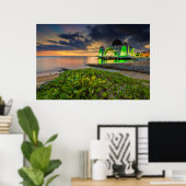 Poster Melaka le coucher du soleil | Masjid Selat (Bureau à domicile)