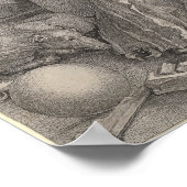 Poster Melancholia I, Engraving par Albrecht Durer (Coin)