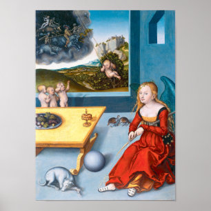 Poster Melancholie   Lucas Cranach l'aîné