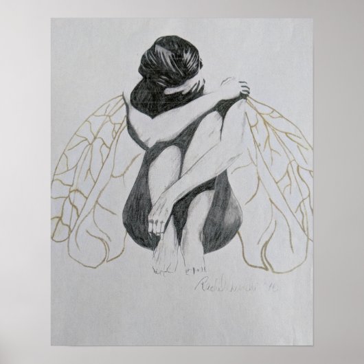 Poster Melancholy, Sadness, Depression, Fairy, Fairy art (Devant)