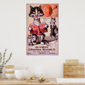 Poster Mélange de chats Diarrhée (Cuisine)
