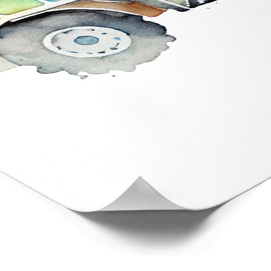 Poster Mélange de ciment (Coin)