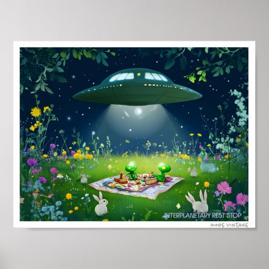 POSTER MÉLANGE DÉCALÉ D'ALIENS, DE PIXIES ET DE FÉES (Devant)