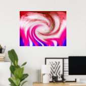 Poster Mélange rose (Bureau à domicile)