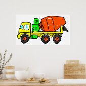 Poster Mélangeur de béton (Cuisine)