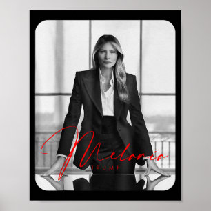 Poster Melania Trump 2025 Première dame Inauguration Phot