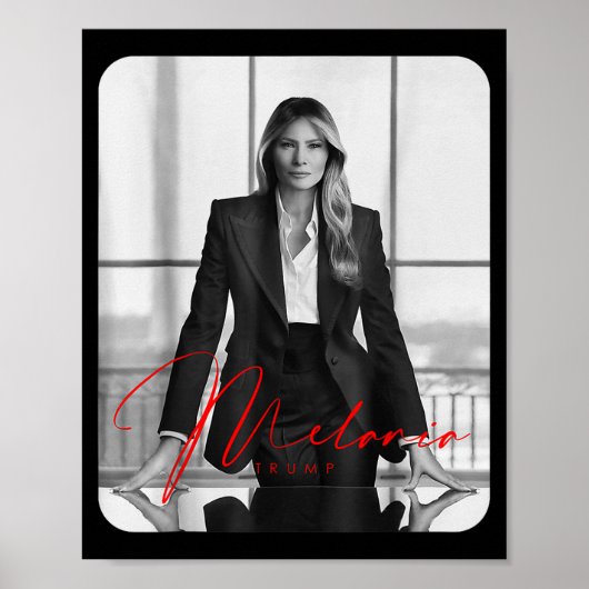 Poster Melania Trump 2025 Première dame Inauguration Phot (Devant)