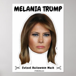 Poster Melania Trump Masque d'Halloween