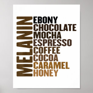Poster Melanin Black History Mois Fier Black African Co