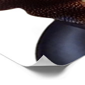 Poster Melanin Chic Afro Beauté avec Accents Glam Or (Coin)