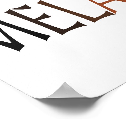 Poster MELANIN Nuances de noir (Coin)