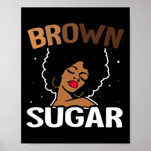 Poster Melanine Brown Brown Lèvres de la peau Histoire no