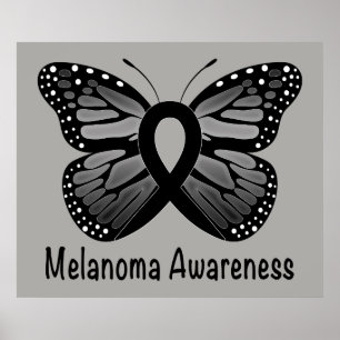Poster Melanoma Awareness: Butterfly