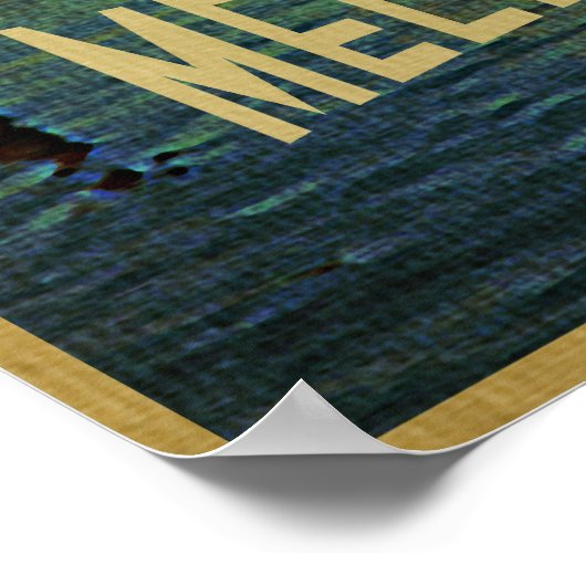 Poster Melbourne Australie (Coin)