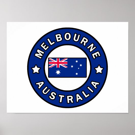 Poster Melbourne Australie (Devant)