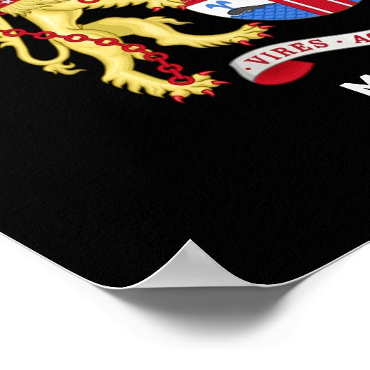 Poster Melbourne, Australie - blason (Coin)