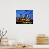 Poster Melbourne, Australie. Une vue nocturne sur (Cuisine)