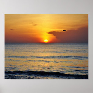 Poster Melbourne Beach Sunrise