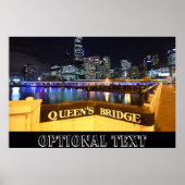 Poster Melbourne CBD Queens Bridge (Devant)