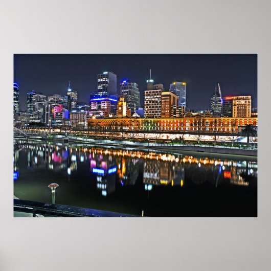 Poster Melbourne en HDR (Devant)