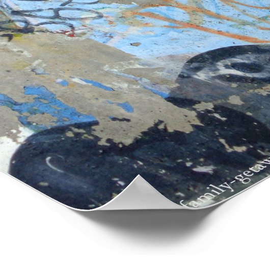 Poster Melbourne - Graffiti de parc local (Coin)