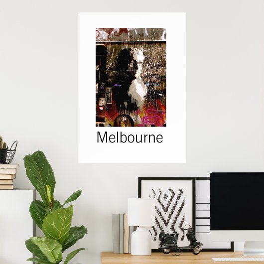 Poster Melbourne Graffiti III (Bureau à domicile)
