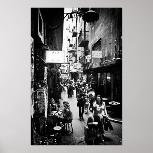 Poster Melbourne Laneway (Devant)