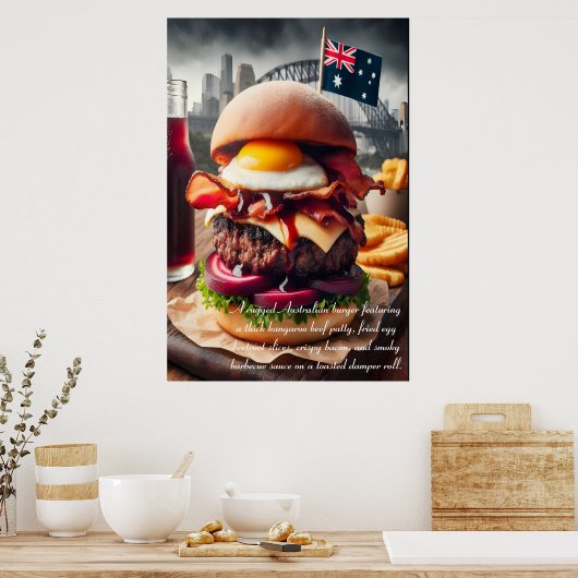 Poster Melbourne Munchies : Expérience 24x36 (Cuisine)