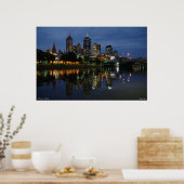 Poster Melbourne Skyline (Cuisine)