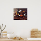Poster Melchior d'Hondécoeter Chicken Yard (Cuisine)
