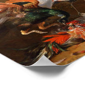 Poster Melchior d'Hondecoeter - Oiseaux dans un parc (Coin)