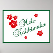 Poster Mele Kalikimaka (Devant)