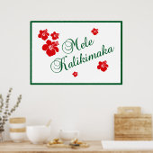 Poster Mele Kalikimaka (Cuisine)