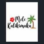Poster Mele Kalikimaka Christmas Beach Aloha Party Hawaii<br><div class="desc">Mele Kalikimaka Christmas Beach Aloha Party Famille Hawaiienne _1</div>