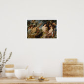 Poster Meleager et Atalanta (huile sur toile) (Cuisine)