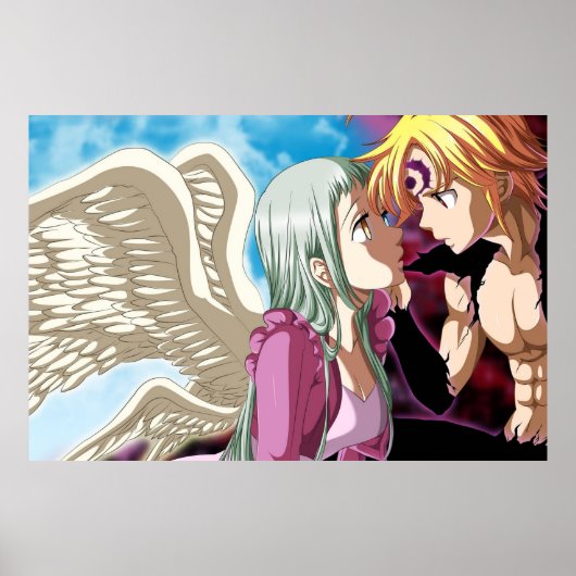 Poster Meliodas and Elizabeth (Devant)